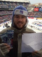 Nick attended 2014 Coors Light NHL Stadium Series - New Jersey Devils vs. New York Rangers on Jan 26th 2014 via VetTix 