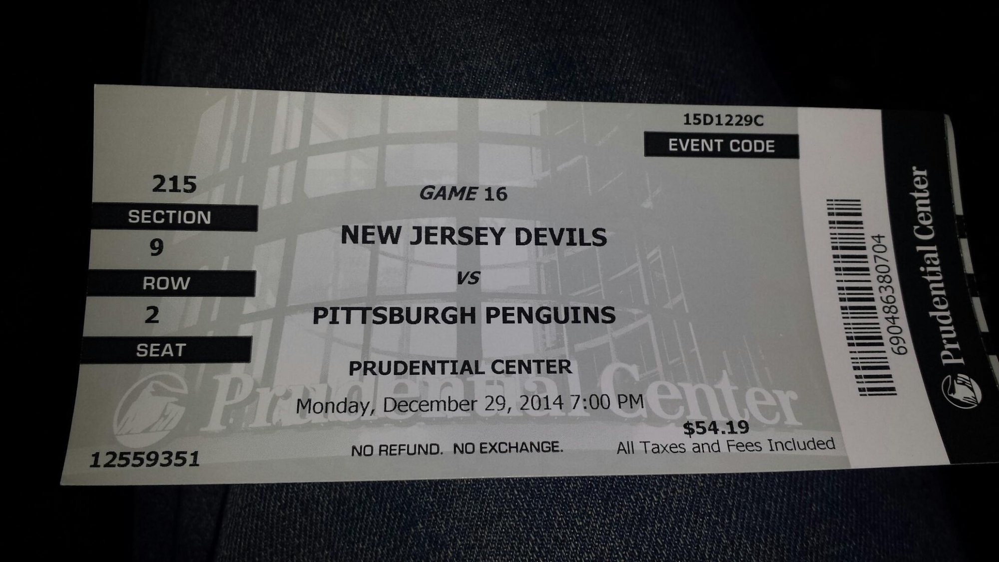 New Jersey Devils vs. Pittsburgh Penguins - NHL
