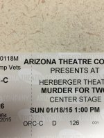Murder for Two - Arizona Premiere of a New Musical Comedy - Sunday Matinee