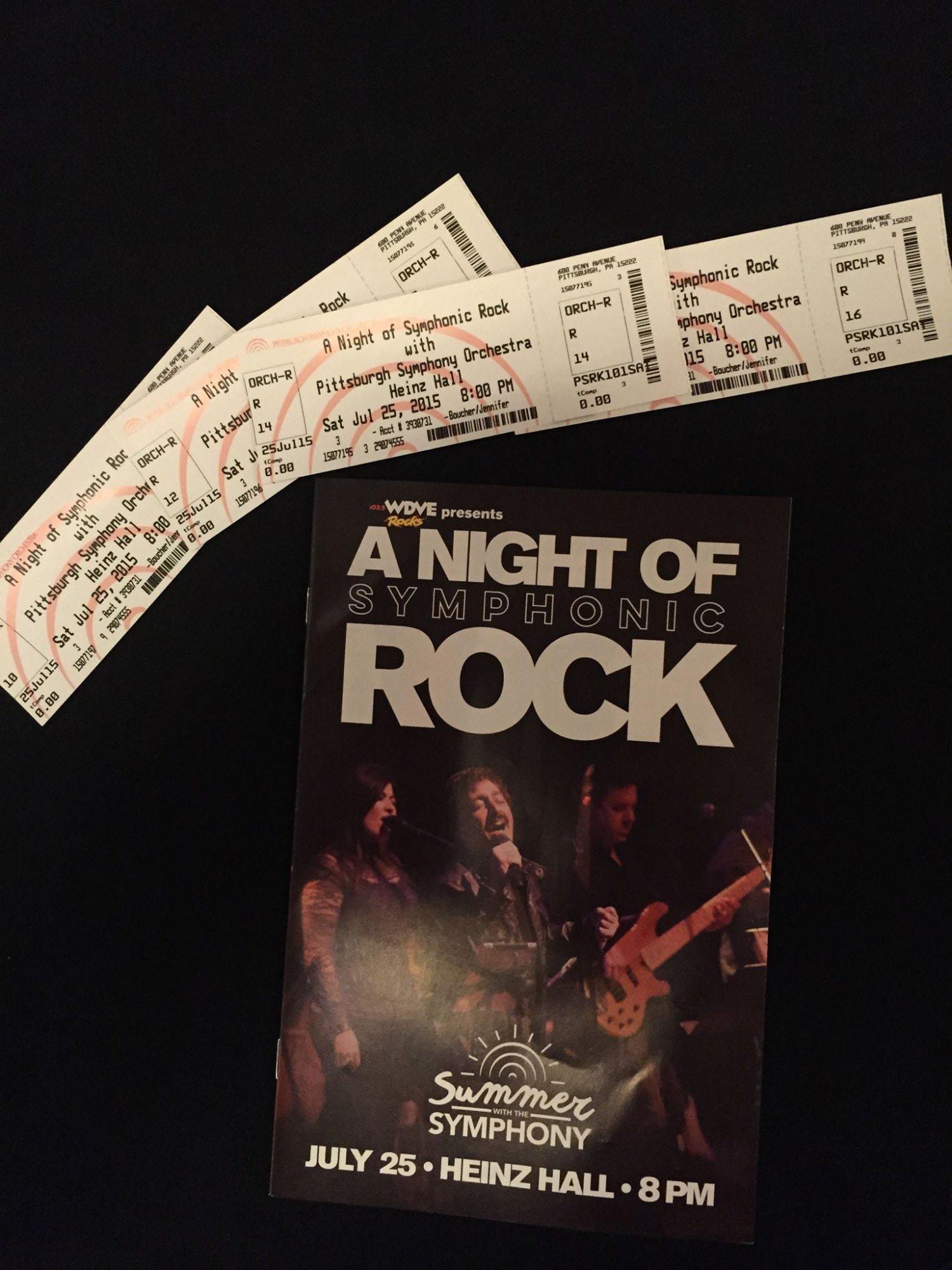 Wdve Presents - a Night of Symphonic Rock With the Pittsburgh Symphony Orchestra - Saturday
