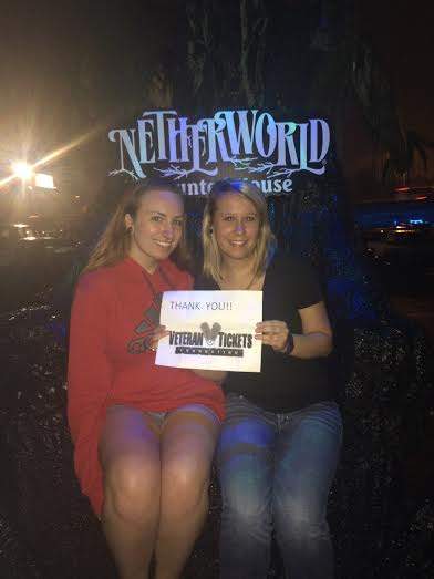 Netherworld Haunted House - Military Appreciation Nights - Tickets Are Only Good for Sept. 25 or 26