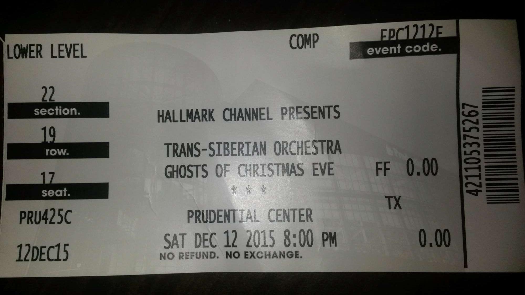 Trans - Siberian Orchestra - the Ghosts of Christmas Eve 2015