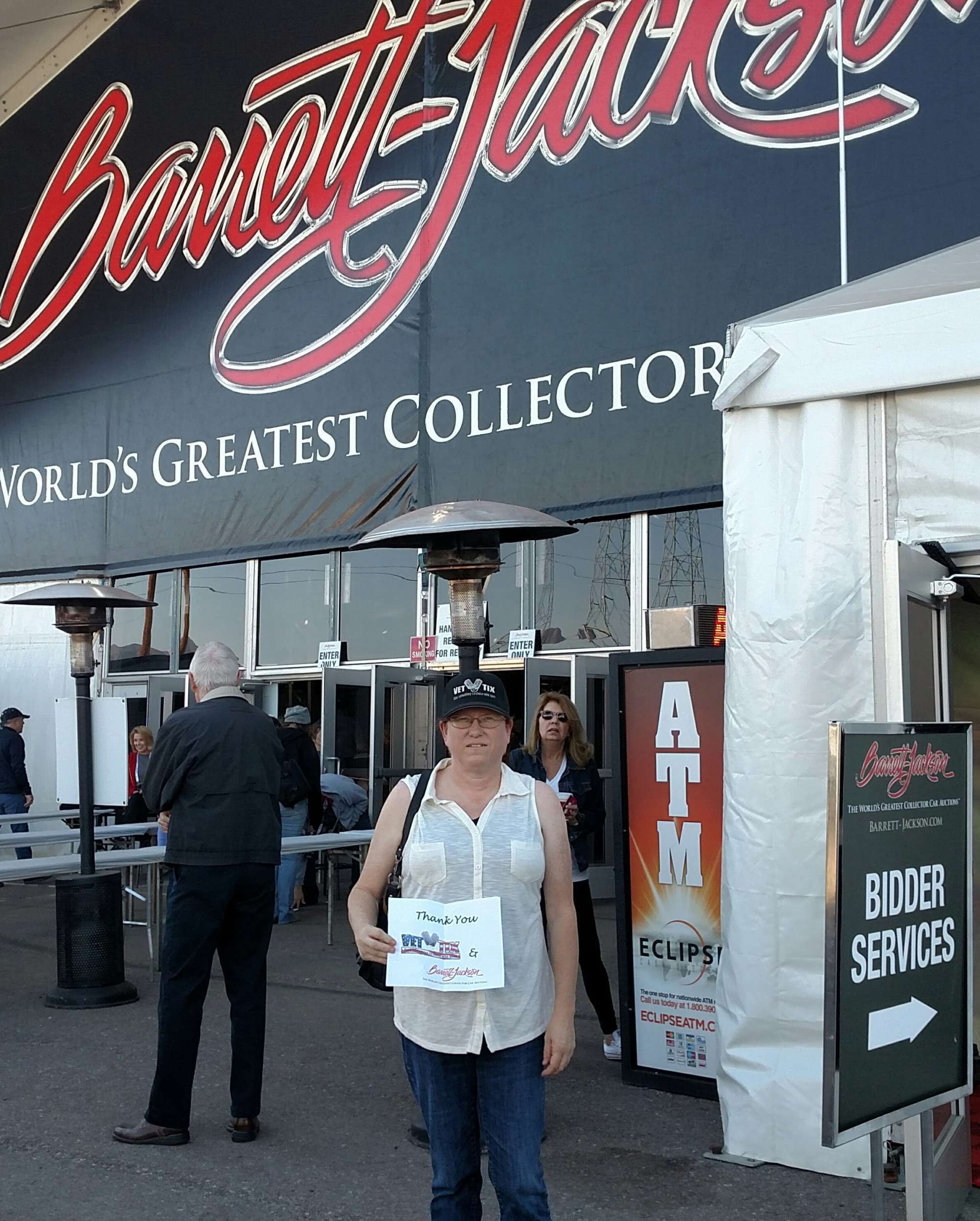 Barrett - Jackson - World's Greatest Collector Car Auction - 1 Ticket Good for 2 People - Kids 5 and Under Don't Need a Ticket