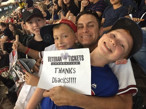 David attended Arizona Diamondbacks vs. San Diego Padres - MLB on Apr 22nd 2018 via VetTix 