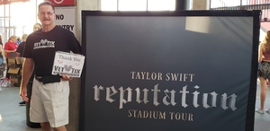Tom attended Taylor Swift Reputation Stadium Tour on May 8th 2018 via VetTix 