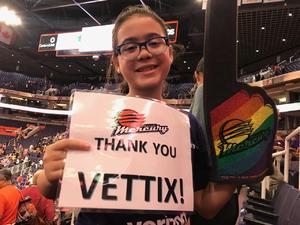 Jeffery attended Phoenix Mercury vs. Seattle Storm - WNBA Semi-finals on Aug 31st 2018 via VetTix 