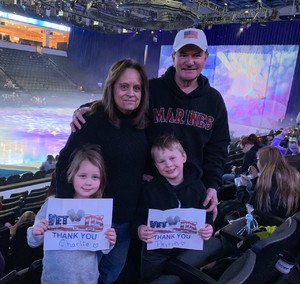 Lawrence attended Disney on Ice: Worlds of Enchantment on Jan 31st 2019 via VetTix 