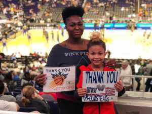 The Olmstead Family attended Phoenix Suns vs. New York Knicks - NBA on Mar 6th 2019 via VetTix 
