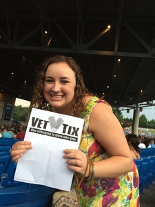 CMS USAF CASEY WIELAND attended Darius Rucker: the Good for a Good Time Tour on Aug 27th 2016 via VetTix 