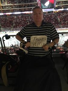 gary attended Arizona Coyotes vs. Philadelphia Flyers - NHL - Opening Night on Oct 15th 2016 via VetTix 