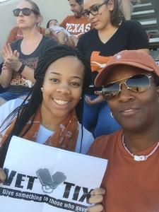 lorinda attended University of Texas Longhorns vs. Baylor - NCAA Football on Oct 29th 2016 via VetTix 