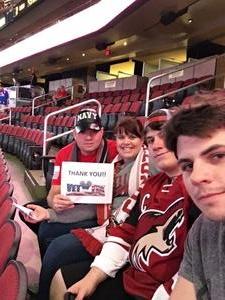 Arizona Coyotes vs. Boston Bruins - NHL - Military Appreciation Night