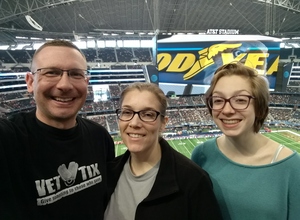 Aaron attended Cotton Bowl Classic - Western Michigan Broncos vs. Wisconsin Badgers - NCAA Football on Jan 2nd 2017 via VetTix 