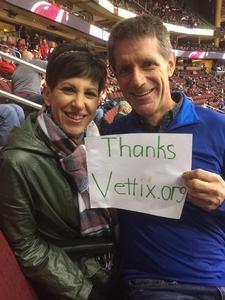 Kevin attended Arizona Coyotes vs. New York Islanders - NHL - All Tickets in Lower Level on Jan 7th 2017 via VetTix 