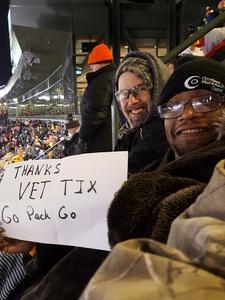 Antwan attended Green Bay Packers vs. New York Giants - NFL Playoffs Wild Card Game on Jan 8th 2017 via VetTix 