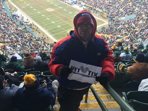 Derek attended Green Bay Packers vs. New York Giants - NFL Playoffs Wild Card Game on Jan 8th 2017 via VetTix 