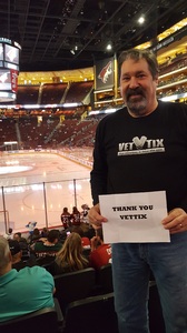 Jeffrey attended Arizona Coyotes vs. Anaheim Ducks - NHL on Feb 20th 2017 via VetTix 