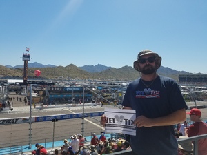 Jason attended Camping World 500 - Monster Energy NASCAR Cup Series - Phoenix International Raceway on Mar 19th 2017 via VetTix 