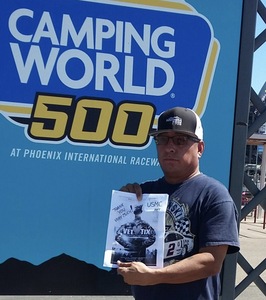 Patrick attended Camping World 500 - Monster Energy NASCAR Cup Series - Phoenix International Raceway on Mar 19th 2017 via VetTix 
