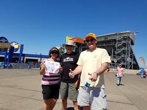 Ev & Ray Tapia attended Camping World 500 - Monster Energy NASCAR Cup Series - Phoenix International Raceway on Mar 19th 2017 via VetTix 