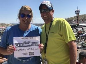Cheryl attended Camping World 500 - Monster Energy NASCAR Cup Series - Phoenix International Raceway on Mar 19th 2017 via VetTix 