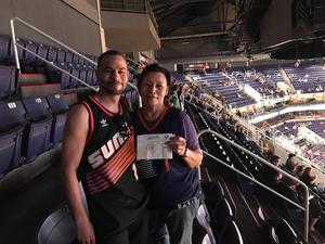 Catherine attended Phoenix Suns vs. Boston Celtics - NBA on Mar 5th 2017 via VetTix 