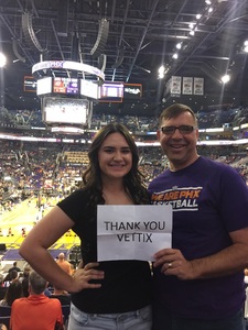 Gregory attended Phoenix Suns vs. Sacramento Kings - NBA on Mar 15th 2017 via VetTix 