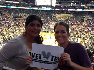 Tiffany attended Phoenix Suns vs. Sacramento Kings - NBA on Mar 15th 2017 via VetTix 