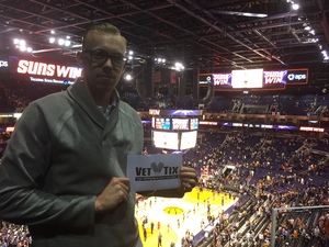 Alex attended Phoenix Suns vs. Oklahoma City Thunder - NBA on Mar 3rd 2017 via VetTix 