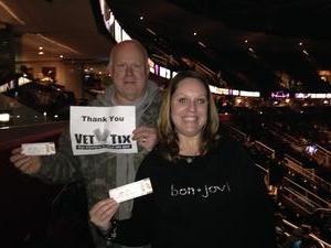 James attended Bon Jovi - This House Is Not for Sale Tour on Mar 19th 2017 via VetTix 