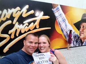 Tashina attended George Strait - Strait to Vegas With Special Guest Cam - Friday on Apr 7th 2017 via VetTix 