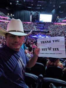 Jeffrey attended George Strait - Strait to Vegas With Special Guest Cam - Friday on Apr 7th 2017 via VetTix 