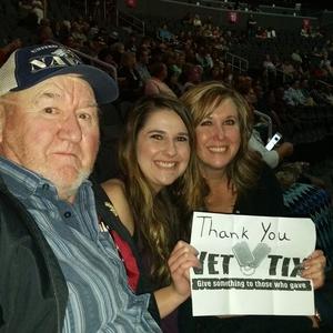James attended George Strait - Strait to Vegas With Special Guest Cam - Friday on Apr 7th 2017 via VetTix 