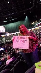 Dana attended George Strait - Strait to Vegas With Special Guest Cam - Friday on Apr 7th 2017 via VetTix 