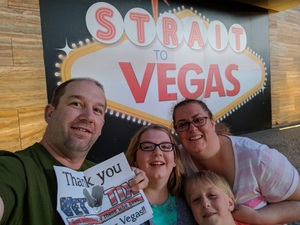 Wendy attended George Strait - Strait to Vegas With Special Guest Cam - Saturday on Apr 8th 2017 via VetTix 