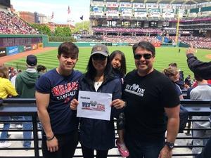 Mike attended Cleveland Indians vs. Minnesota Twins - MLB on May 14th 2017 via VetTix 