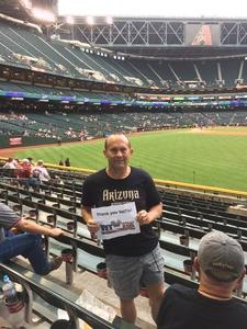 Ron attended Arizona Diamondbacks vs. San Diego Padres - MLB on Apr 27th 2017 via VetTix 