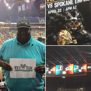 John Graves attended Arizona Rattlers vs. Spokane Empire - IFL on Apr 22nd 2017 via VetTix 