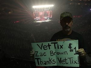 Frank Potemski attended Zac Brown Band - Welcome Home Tour on May 4th 2017 via VetTix 