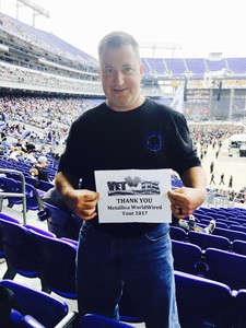 John N attended Metallica Worldwired Tour With Special Guest Avenged Sevenfold With Volbeat on May 10th 2017 via VetTix 