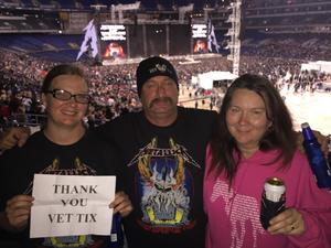 Lauren attended Metallica Worldwired Tour With Special Guest Avenged Sevenfold With Volbeat on May 10th 2017 via VetTix 