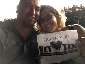 Michael Ozuna attended Brad Paisley With Special Guest Dustin Lynch, Chase Bryant, and Lindsay Ell on May 19th 2017 via VetTix 