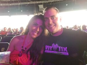 Kevin attended Brad Paisley With Special Guest Dustin Lynch, Chase Bryant, and Lindsay Ell on May 19th 2017 via VetTix 