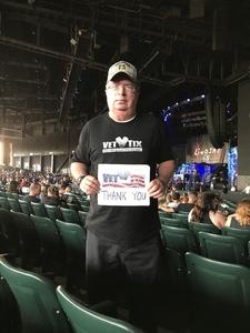 Robert attended Brad Paisley With Special Guest Dustin Lynch, Chase Bryant, and Lindsay Ell on May 19th 2017 via VetTix 