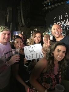 Sheldon attended Brad Paisley With Special Guest Dustin Lynch, Chase Bryant, and Lindsay Ell on May 19th 2017 via VetTix 