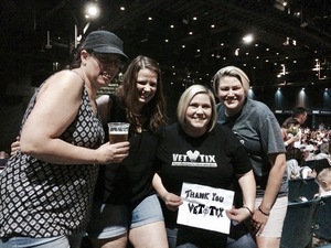 Victoria attended Brad Paisley With Special Guest Dustin Lynch, Chase Bryant, and Lindsay Ell on May 19th 2017 via VetTix 