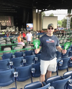 Aaron attended Brad Paisley With Special Guest Dustin Lynch, Chase Bryant, and Lindsay Ell on May 20th 2017 via VetTix 