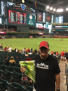 Glenn attended Arizona Diamondbacks vs. Milwaukee Brewers - MLB on Jun 10th 2017 via VetTix 