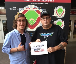 Gilbert attended Arizona Diamondbacks vs. Atlanta Braves - MLB on Jul 24th 2017 via VetTix 