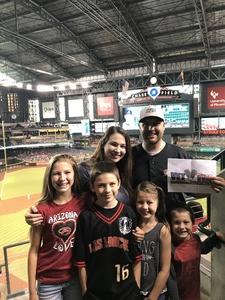 Cody attended Arizona Diamondbacks vs. Atlanta Braves - MLB on Jul 24th 2017 via VetTix 